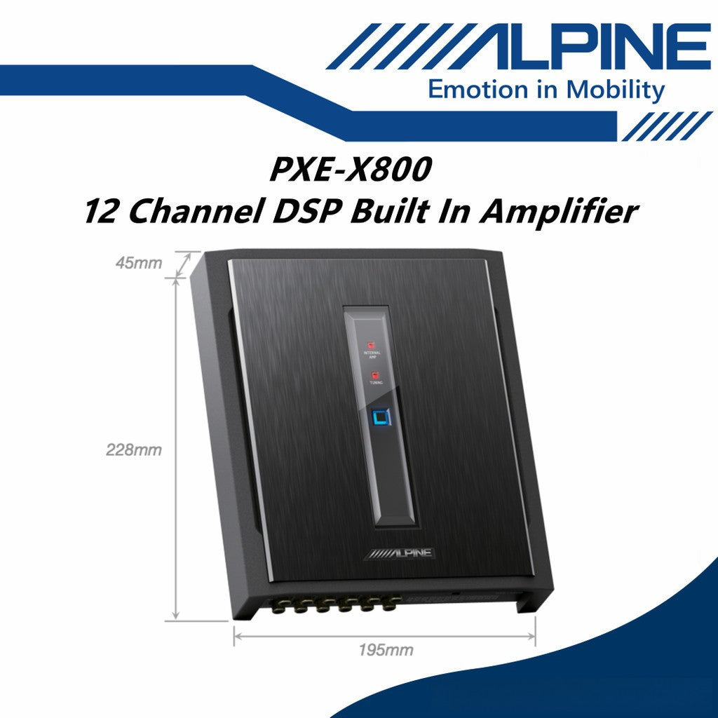 Alpine 12 Ch Car DSP Sound Processor Built In Amplifier Digital Signal Processor PXE-X800
