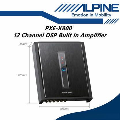 Alpine 12 Ch Car DSP Sound Processor Built In Amplifier Digital Signal Processor PXE-X800