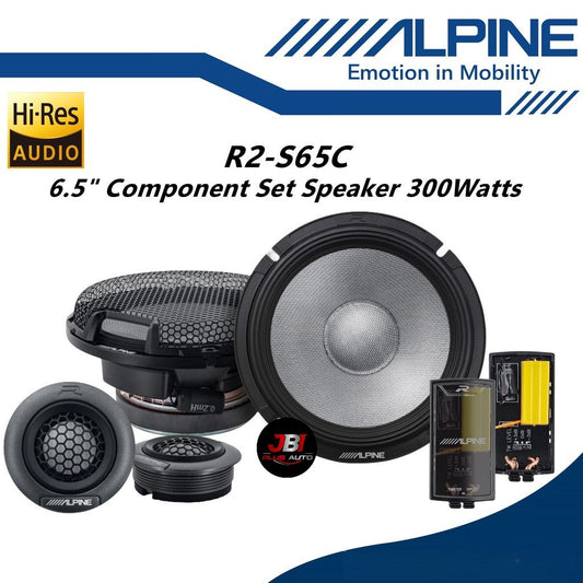 Alpine Hi-Res R-Series 2 Way Component Set Car Speaker R2-S65C