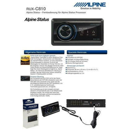 Alpine DSP Remote Controller For An Alpine Status Digital Sound Processor Car Amplifier RUX-C810