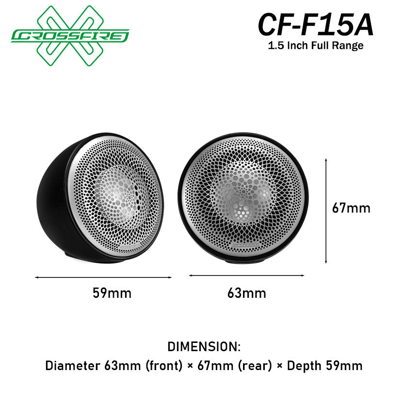 CROSSFIRE Mid Range F15A (1.5")