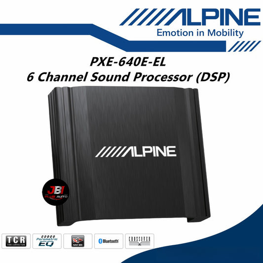 Alpine E Series 6 Channel Digital Signal Processor Built In Amplifier Sound Processor Car DSP PXE-640E-EL