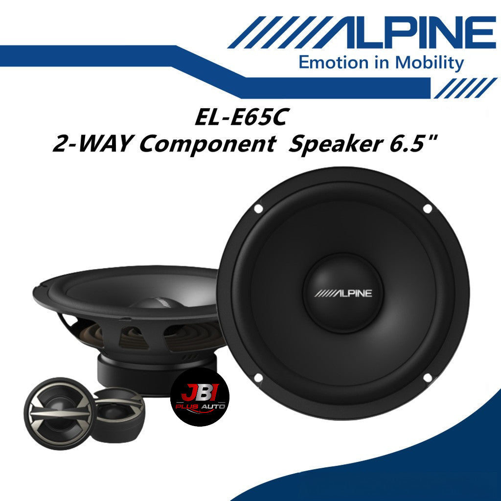 Alpine 6.5" E Series 2 Way Component Speaker Set EL-E65C