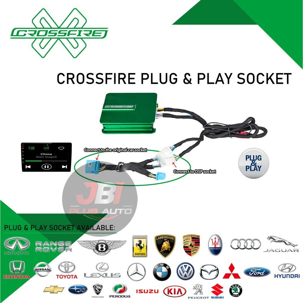 CROSSFIRE DSP Plug & Play Socket For Toyota Honda Nissan Perodua Proton Suzuki Mazda Isuzu Ford Peugeot Volkswagen