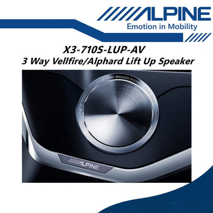 Alpine 3 Ways Lift Up Speaker For Toyota Vellfire / Alphard ANH30 Front Spk Liftup X3-710S-LUP-AV