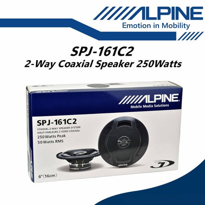 Alpine 2 Way Coaxial Speaker Car Spk  (6") SPJ-161C2