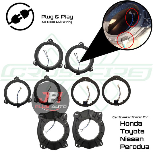 OEM Plug & Play Speaker Spacer For Honda Nissan Perodua Toyota Solid Abs (6.5"/6 x 9")