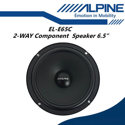Alpine 6.5" E Series 2 Way Component Speaker Set EL-E65C