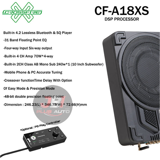 CROSSFIRE DSP Amplifier With Subwoofer All In One Series (10") A18XS