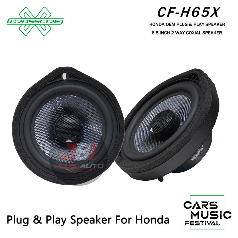 CROSSFIRE OEM 2 Way Coxial Speaker H65X For Honda Plug & Play