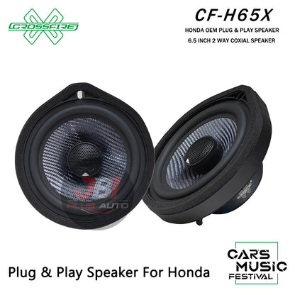CROSSFIRE OEM 2 Way Coxial Speaker H65X For Honda Plug & Play
