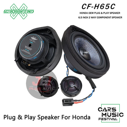 CROSSFIRE OEM 2 Way Component Speaker H65C For Honda Plug & Play