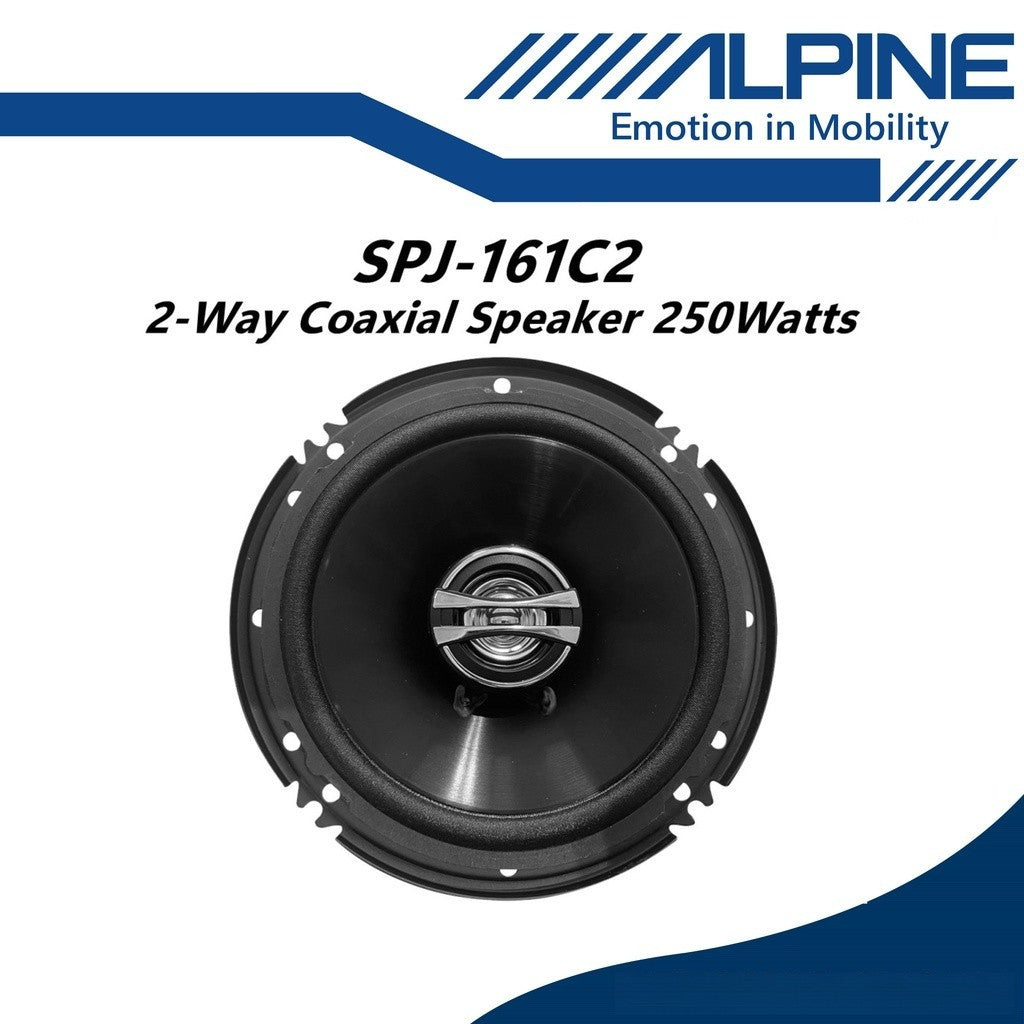 Alpine 2 Way Coaxial Speaker Car Spk  (6") SPJ-161C2