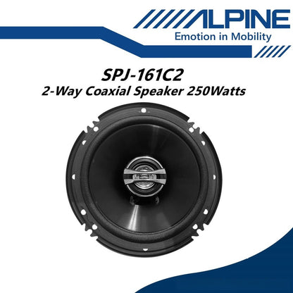 Alpine 2 Way Coaxial Speaker Car Spk  (6") SPJ-161C2