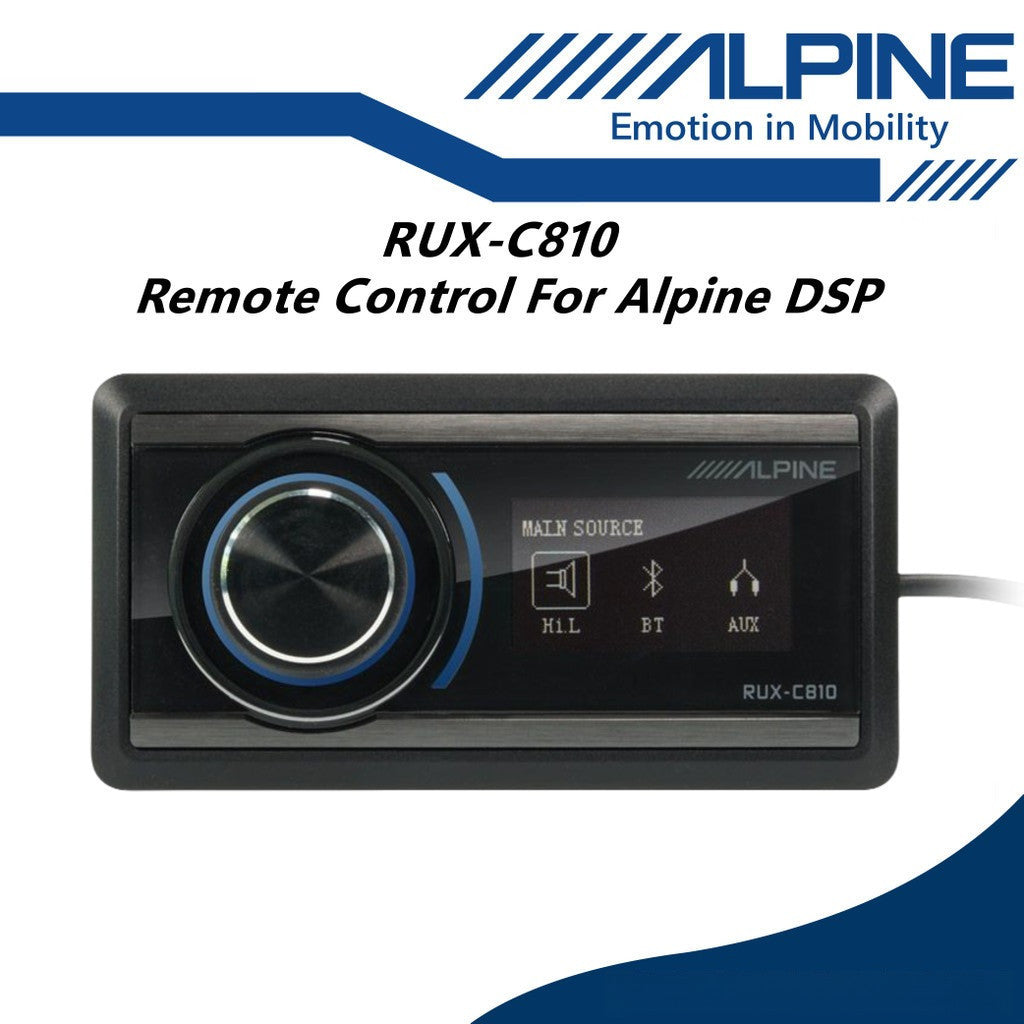 Alpine DSP Remote Controller For An Alpine Status Digital Sound Processor Car Amplifier RUX-C810