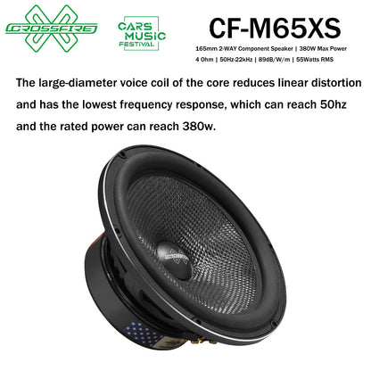 CROSSFIRE 2 Way Component Speaker M65XS