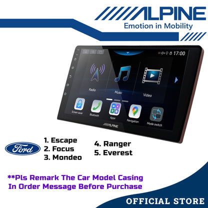 Alpine 2+32GB Car Android player 9" Or 10" Original Version Android 12 Ply For Toyota Honda Proton Perodua iNE-AW409S