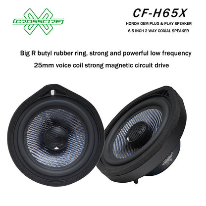 CROSSFIRE OEM 2 Way Coxial Speaker H65X For Honda Plug & Play