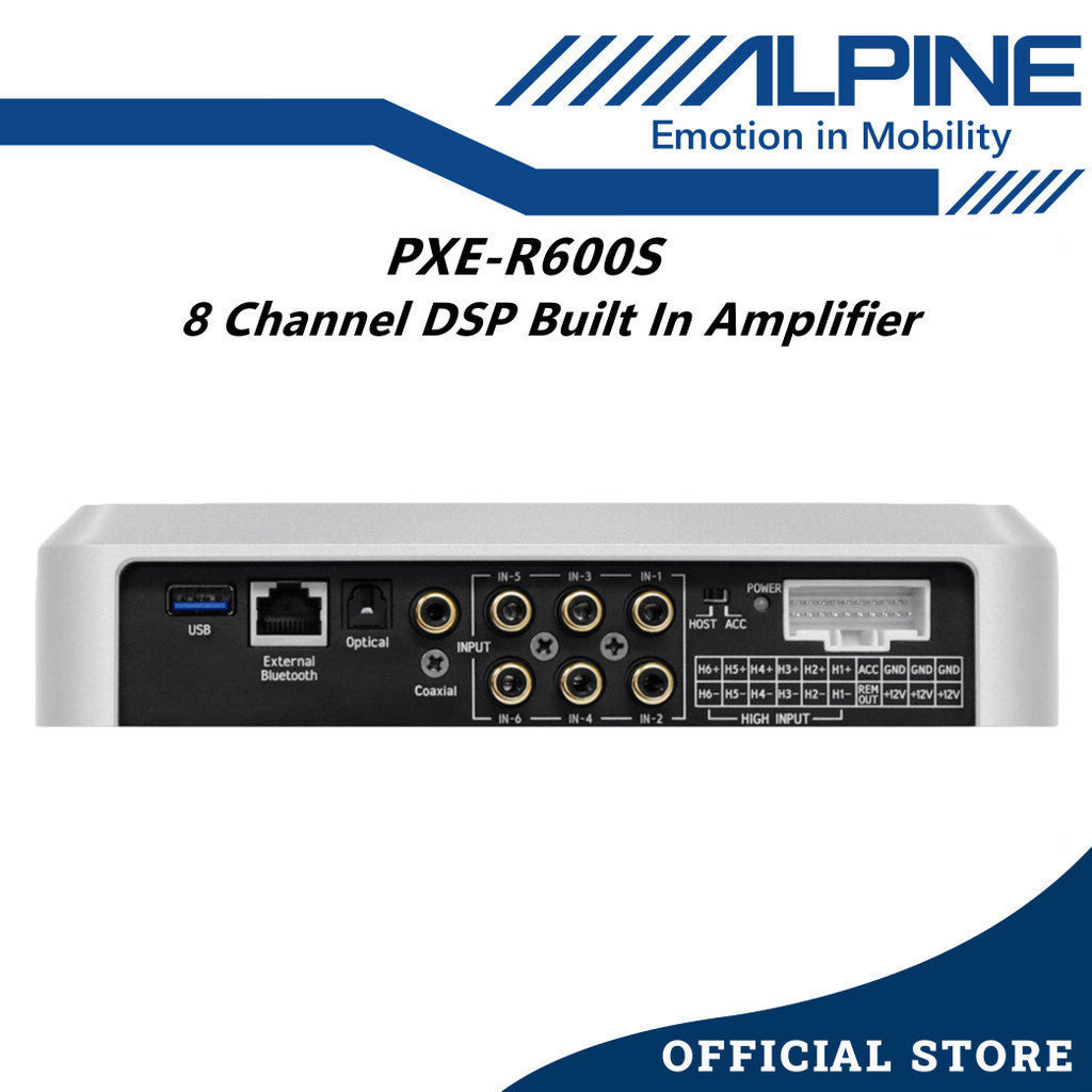 Alpine 8 Channel Car DSP Built In Amplifier Digital Signal Processor 8ch Sound Processor PXE-R600S