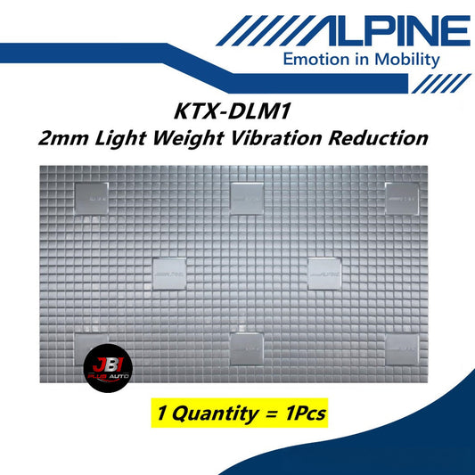 Alpine 2mm Light Weight Sound Damping Sound Proofing Vibration Reduction Lightweight Car Damping KTX-DLM1