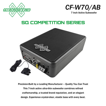 CROSSFIRE Active Subwoofer Built In Bass Amplifier (7") CF-W70/AB