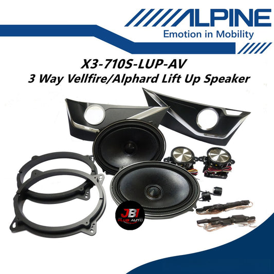 Alpine 3 Ways Lift Up Speaker For Toyota Vellfire / Alphard ANH30 Front Spk Liftup X3-710S-LUP-AV