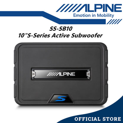 Alpine 10" Active Subwoofer S Series Underseat Woofer 10 Inch SS-SB10