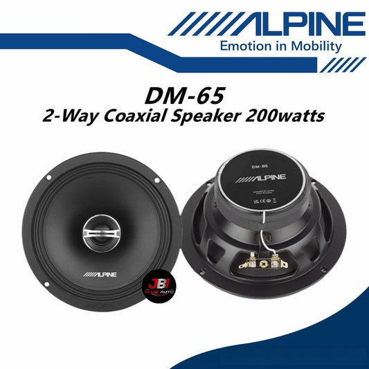Alpine M-series 2 Way Coaxial Car Speaker (200W/6.5") DM-65