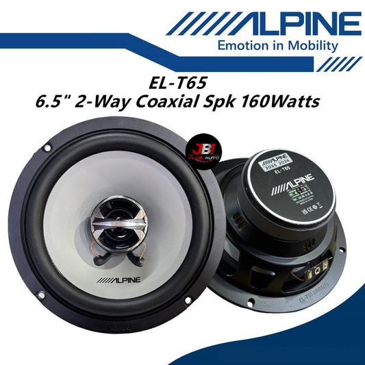 Alpine 6.5" Inch 2 Way Coaxial Car Speaker 160 Watts Car Spk EL-T65