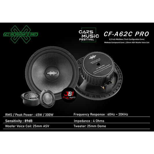 CROSSFIRE CF A62C 2WAY COMPONENT SPEAKER