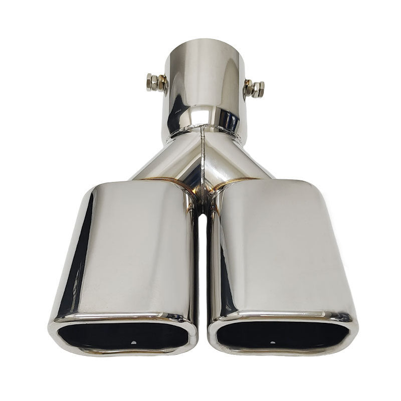 Suitable for Toyota Alphard 40 Series dual exhaust pipe modification, dual square-outlet tailpipe.