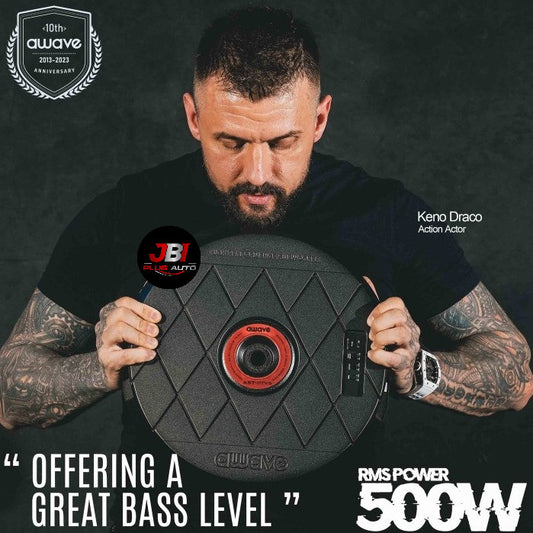 Awave AST-11TV5 Spare Tire Power Active Subwoofer 11" inch