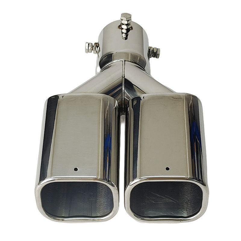 Suitable for Toyota Alphard 40 Series dual exhaust pipe modification, dual square-outlet tailpipe.
